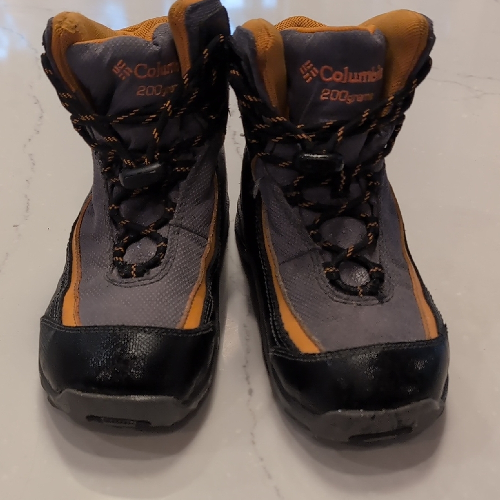 Columbia Black and Orange Outdoor Boots